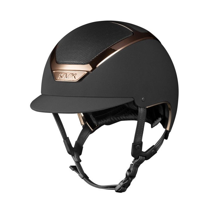 KASK Reithelm Dogma Chrome Light m. Inlay Schwarz Everyrose