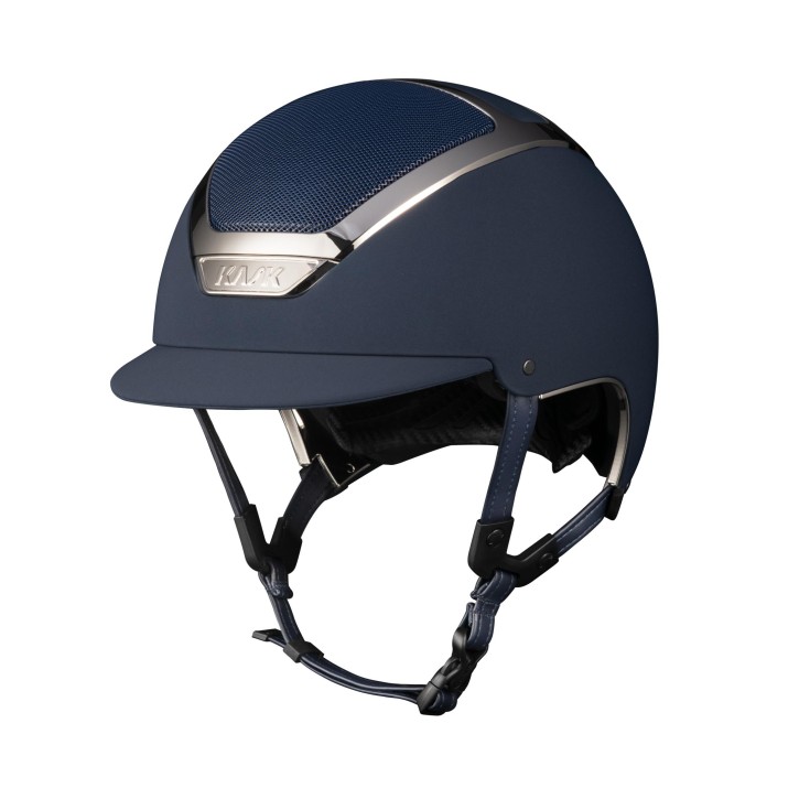 KASK Reithelm Dogma Chrome Light m. Inlay Navy-Silber