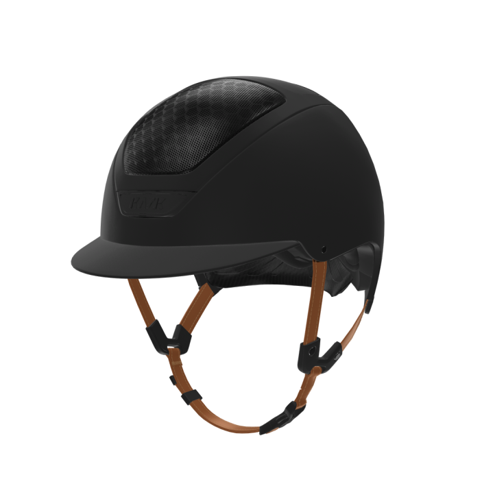 Kask Reithelm Dogma Hunter Schwarz beige Kinnriemen