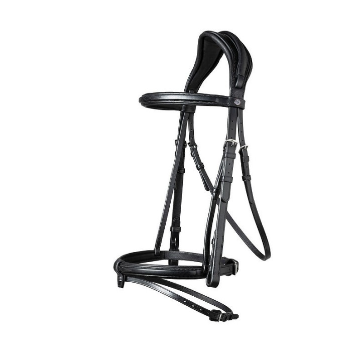 Trust Geneva Trense schwarz mit silber