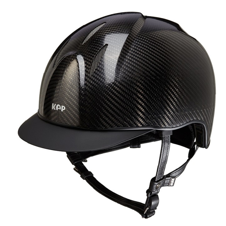 KEP Carbon Reithelm E-LIGHT glänzend schwarz