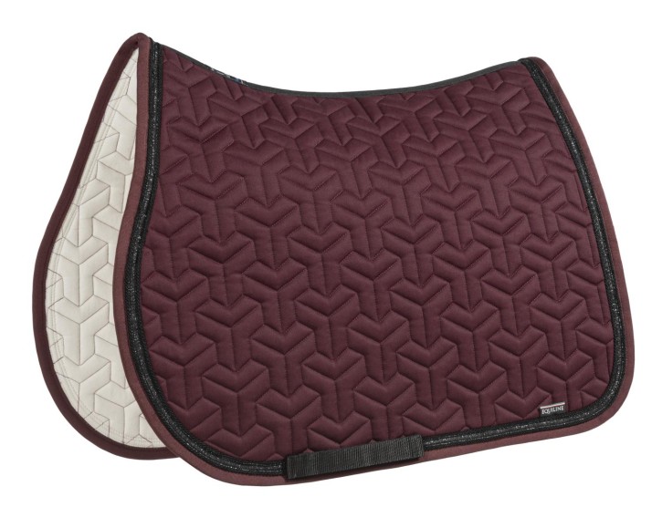 Equiline Dressurschabracke Tetrix Port Royale mit schwarzem Glitterband