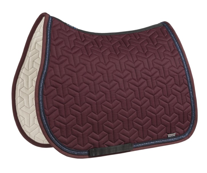 Equiline Springschabracke Tetrix Port Royale mit blauem Glitterband