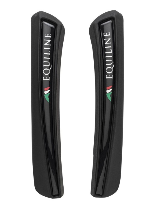 Equiline X-CEL Dressur-Überzug mit schwarzem Silikoneinsatz und Equiline-Logo