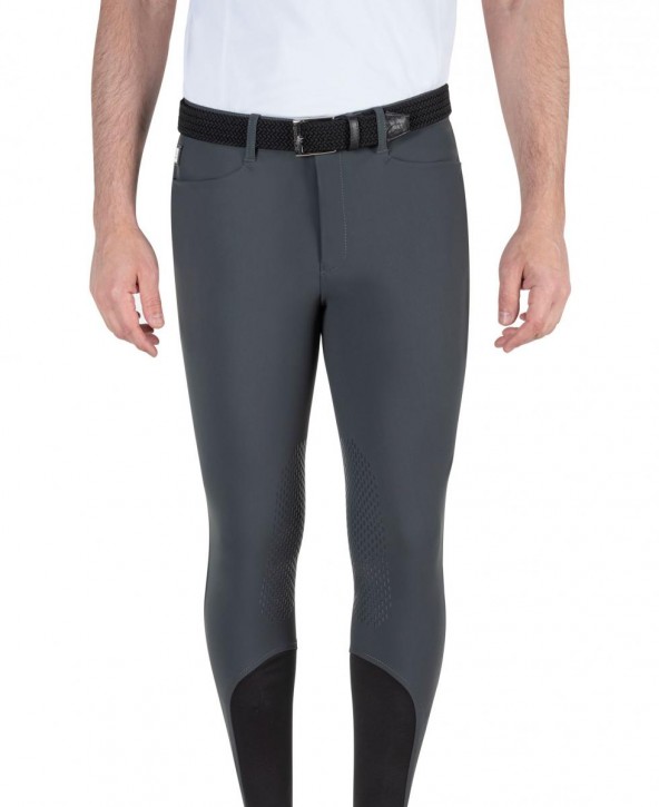 Equiline Herren Reithose Kniegrip Grentk dunkelgrau