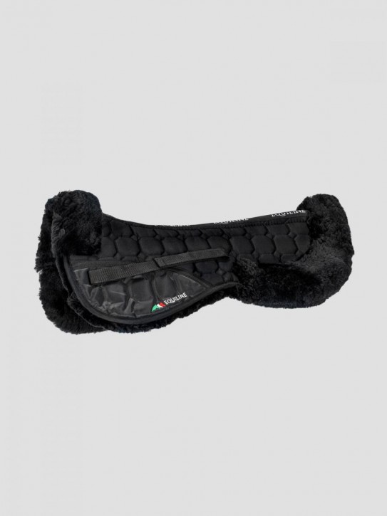Equiline Sattelpad Argo mit Fellimitat schwarz