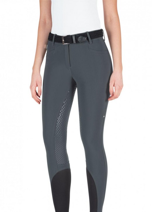 Equiline Damen Vollgrip Reithose Adellek dunkelgrau 36 (IT 40)
