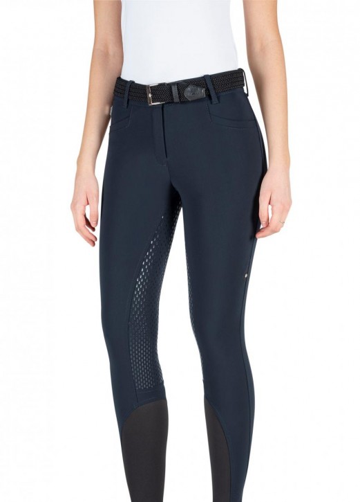 Equiline Damen Vollgrip Reithose Adellek navy