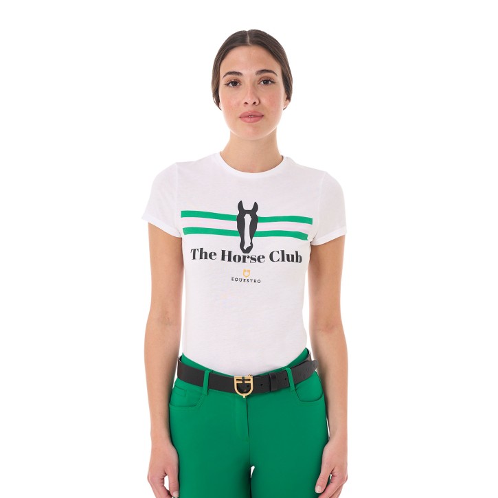 Equestro Damen T-Shirt The Horse Club - weiß