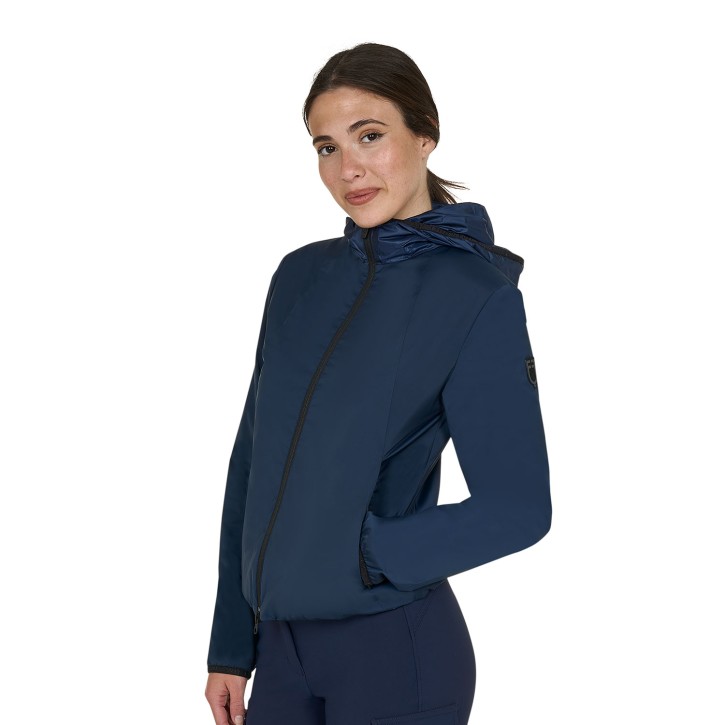 Damenjacke von Equestro Softshell - verstaubar, navy