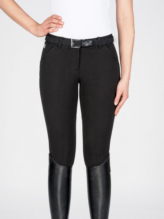 Equiline Stoffknie Damen Reithose Boston Schwarz