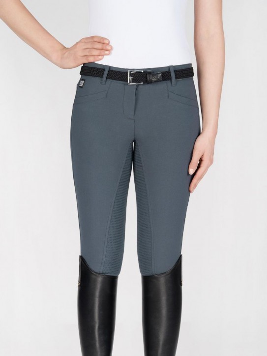 Equiline Vollgrip Reithose Damen Cedar Grau