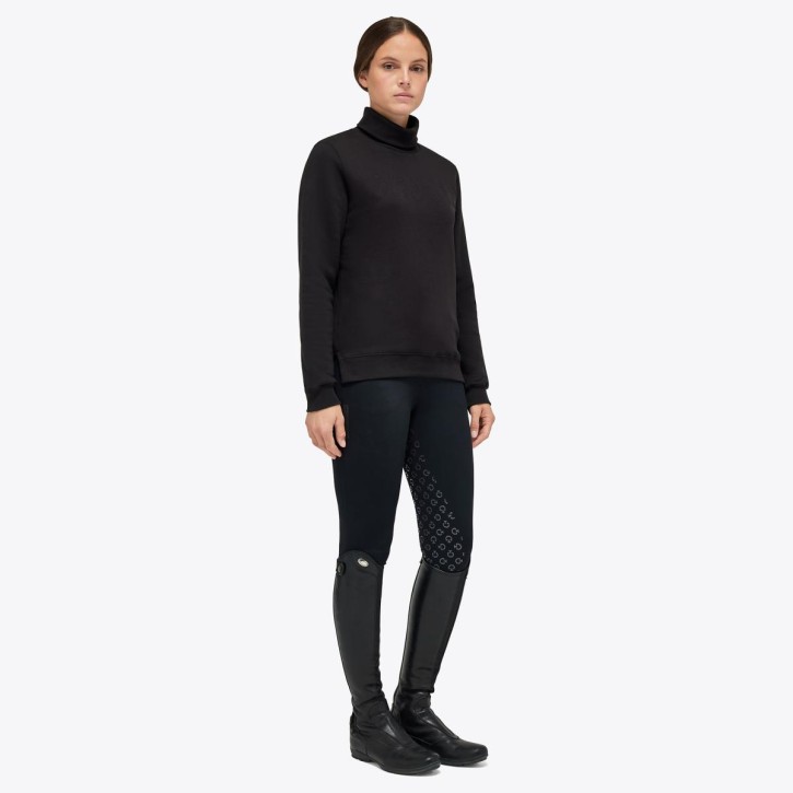 Cavalleria Toscana Damen Turtleneck Sweatshirt schwarz