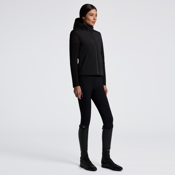 Cavalleria Toscana Softshell Jacket mit Tech Knit Damen Schwarz