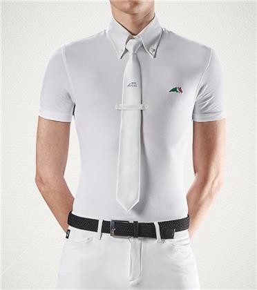 Equiline Herren Turnierpoloshirt Fox weiss