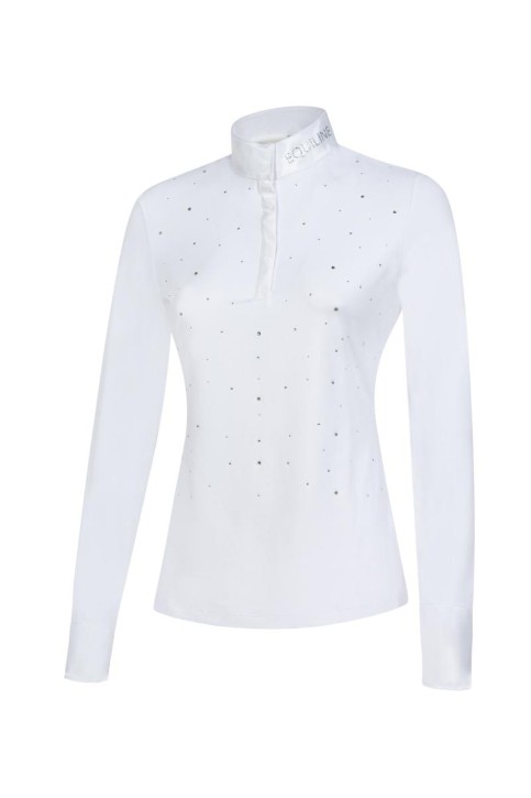 Equiline Damen Turniershirt Langarm GUERDAG weiß M