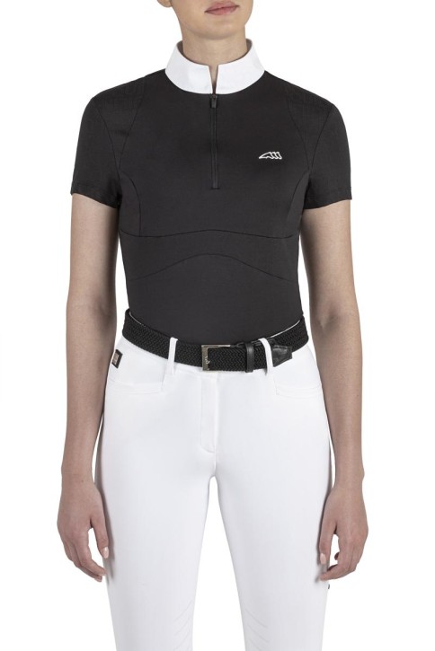 Equiline Turnier-Poloshirt Cellac Damen schwarz