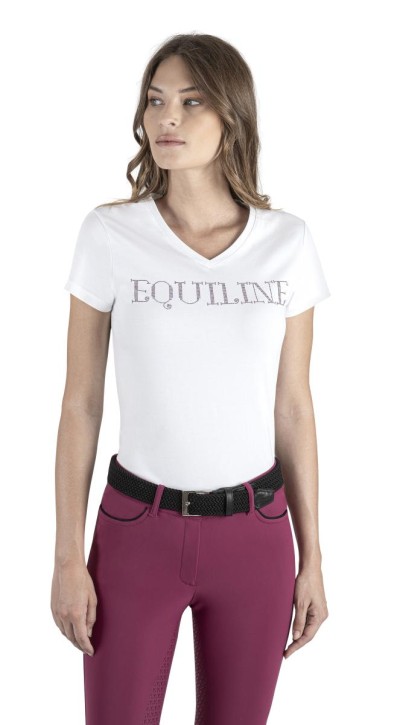 Equiline Damen T-Shirt Gigerg weiß/violett S