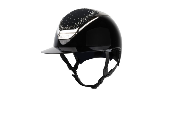 Kask Star Lady Pure Shine Black Crystals In Out Silver Diamond