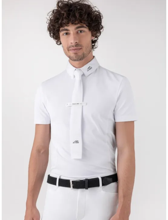 Equiline Herren Turniershirt Ethan Weiß