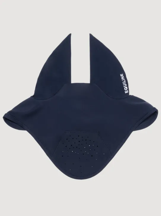 Equiline Fliegenhaube EQAlmond Blau mit Strass