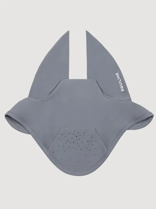 Equiline Fliegenhaube EQAlmond Hellgrau mit Strass