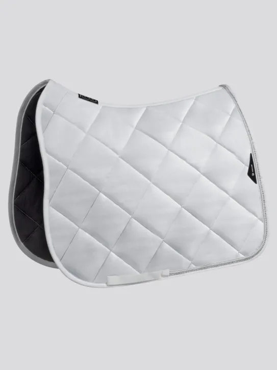 Equiline Dressurschabracke EQ Glow mit Glitzer Weiß
