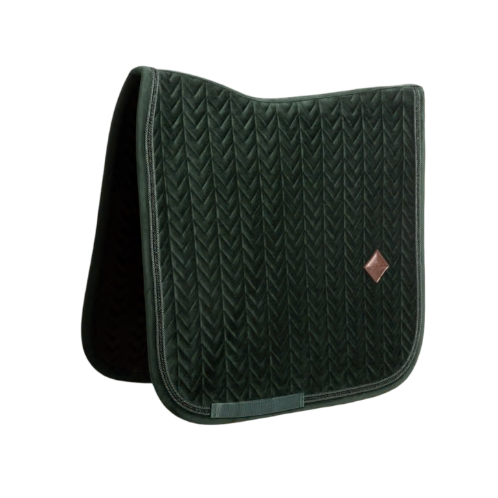 Kentucky Dressur Schabracke VELVET Mini Pearls Dunkelgrün