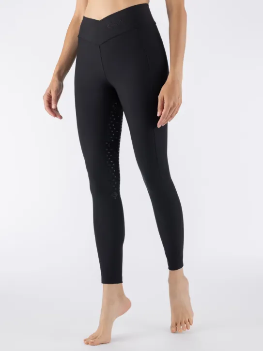 Equiline Reitleggings EQGalafh Vollgrip Damen Schwarz