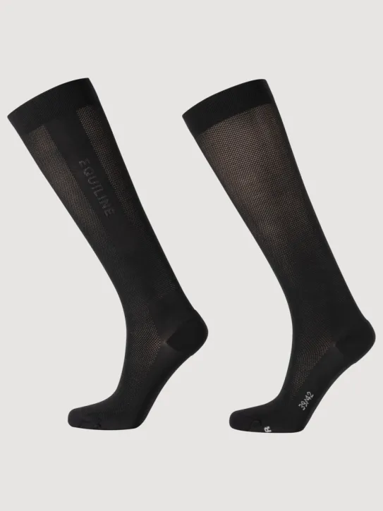 Equiline Reitsocken EQGlino Damen Schwarz 39/42