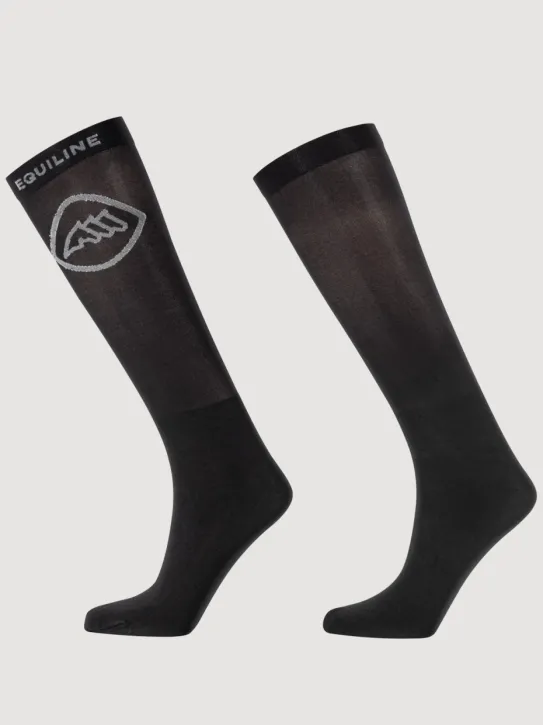 Equiline 3er-Set Reitsocken EQCardo Damen Schwarz