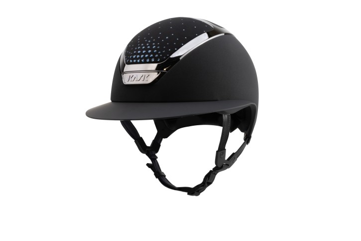 Kask Star Lady Chrome Black Crystals Passage Montana Blue