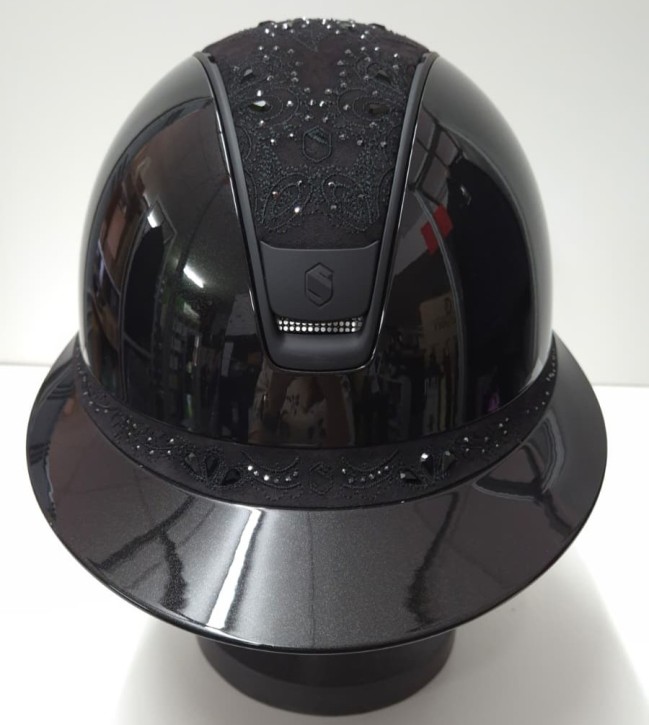 Miss Shield Shadowglossy 2.0 Schwarz – Crystal Bloom mit mattem Trim & Blazon