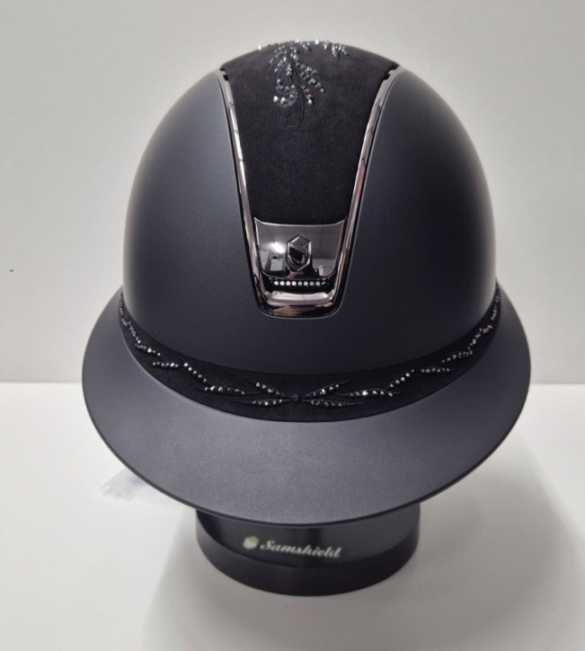Samshield Miss Shadowmatt 2.0 schwarz Konfiguration Top und Front Band flower swarovski