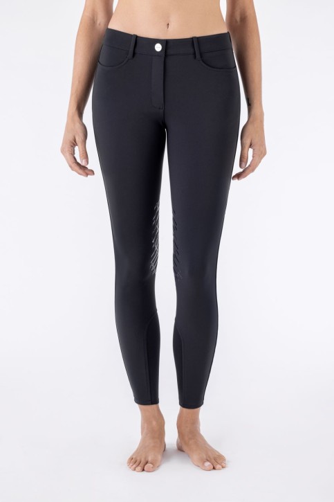 Equiline Damen Kniegrip Reithose Cornek schwarz 36 (IT 40)