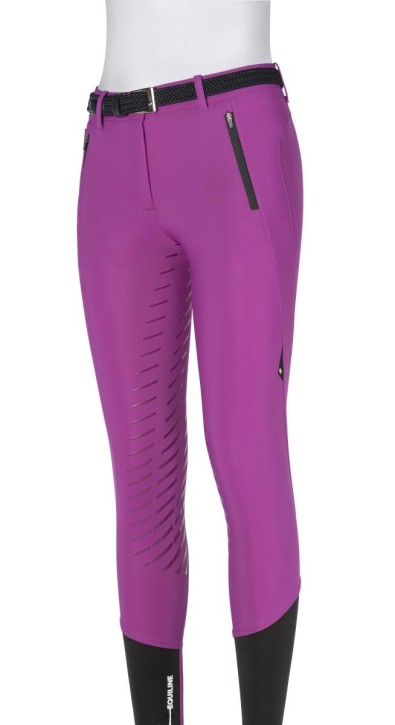 Equiline Damen Reithose Cantaf Vollgrip Viola Pink 34 (IT 38)