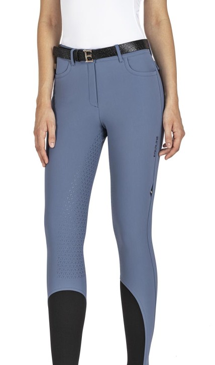 Equiline Damen Reithose Kniegrip ETRAEK Tempesta hellblau