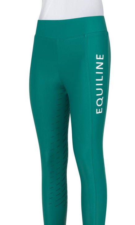 Equiline Reitleggings CHUNK Kniegrip grün