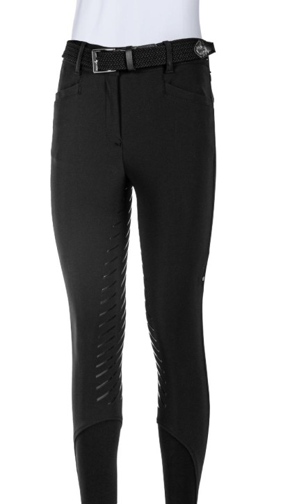 Equiline Damen Vollgrip Softshell Winter Reithose WADELLEF Highwaist schwarz