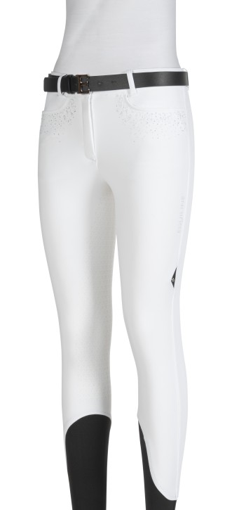 Equiline Damen Reithose Giaiaf Vollgrip weiß 40 (IT 44)