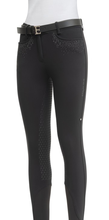 Equiline Damen Reithose Giaiaf Vollgrip schwarz 36 (IT 40)