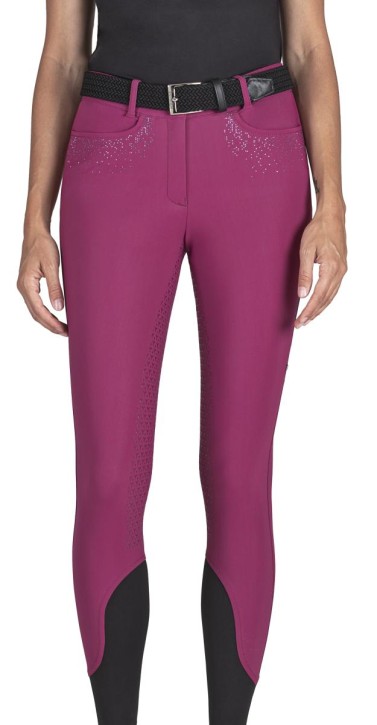 Equiline Damen Reithose Giaiaf Vollgrip wood violet