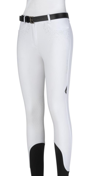 Equiline Damen Reithose Giaiak Kniegrip weiß 36 (IT 40)