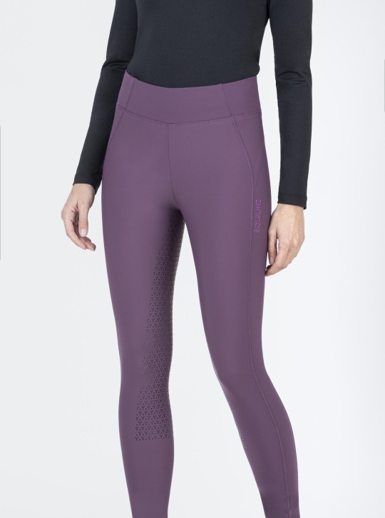 Equiline Damenleggings Gongirf Vollgrip hortensia