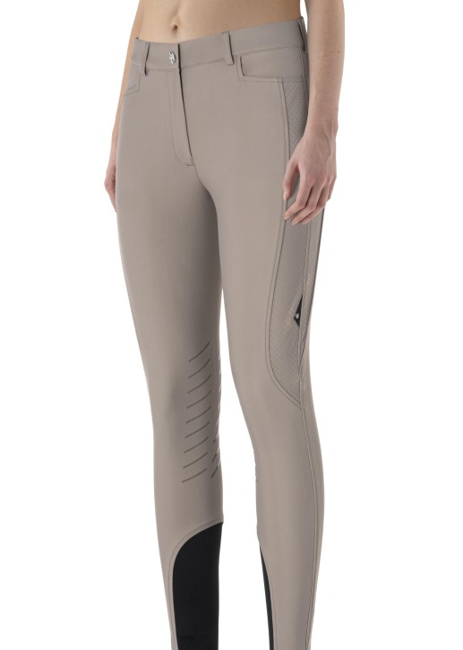 Equiline Damen Kniegrip Reithose Curtek Taupe/Grau