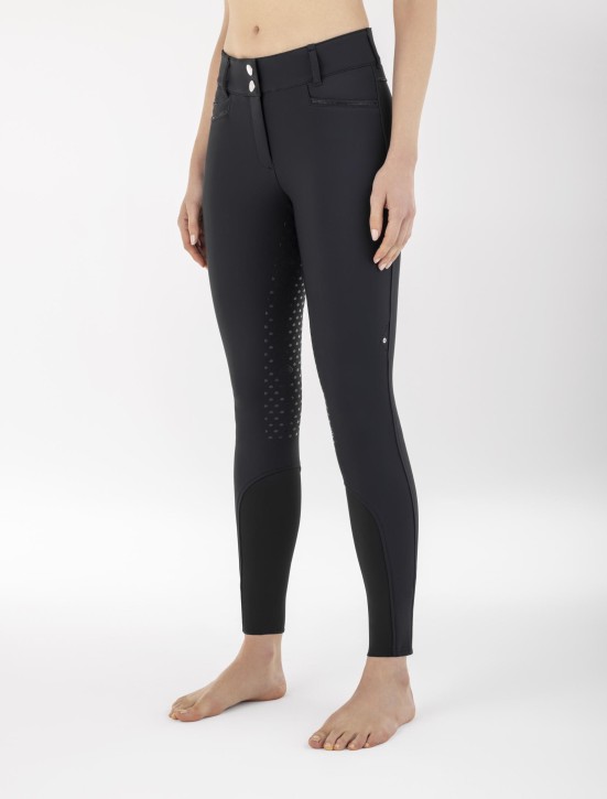 Equiline Winterreithose Damen Vollgrip Adellekg Schwarz