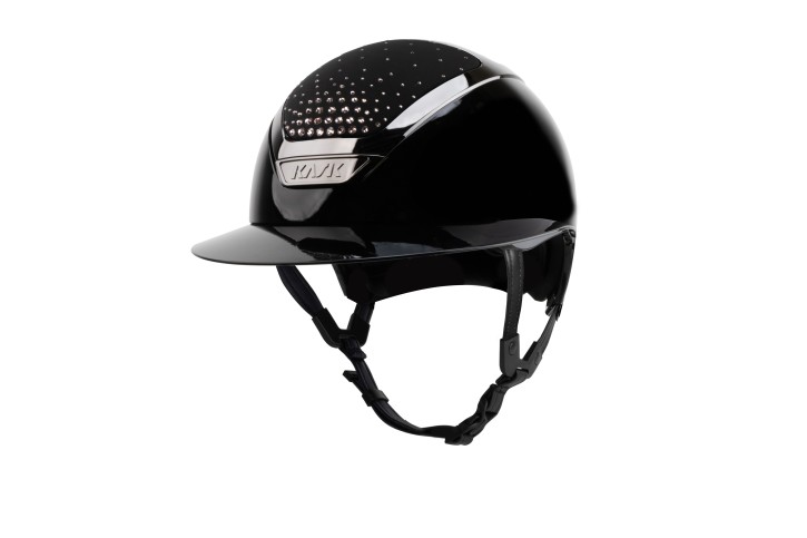 Kask Star Lady Pure Shine Black Crystals Passage Vintage Rose