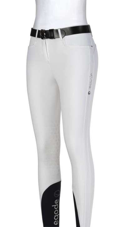 Eqode by Equiline Damen Kniegrip Reithose Delma Weiß