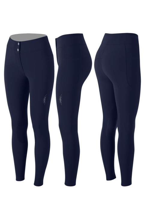 Animo Damen Reithose NUVELIN BLU NAVY Kniegrip