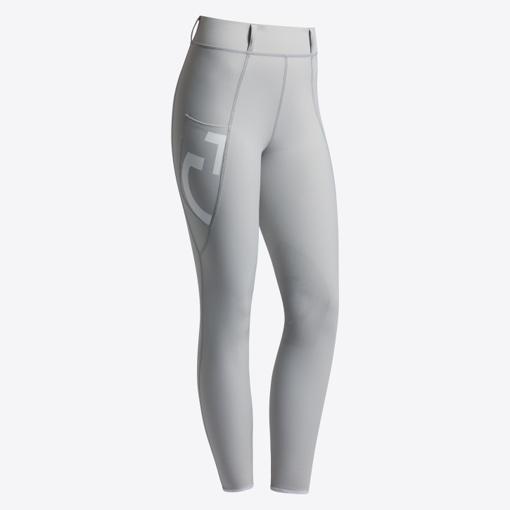 Cavalleria Toscana Damen Reitleggings Kniegrip hellgrau